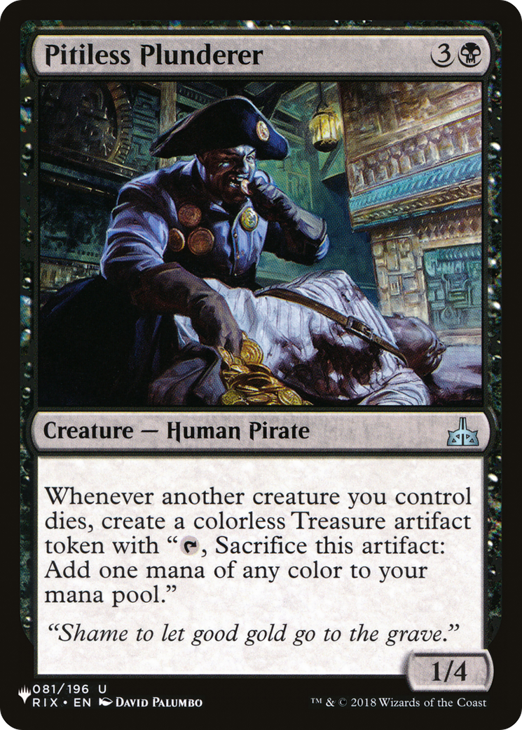 Pitiless Plunderer (LIST-RIX-81)