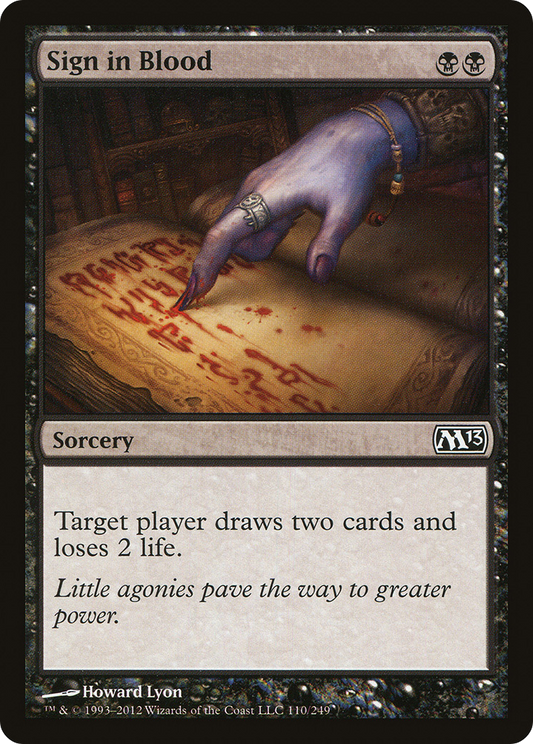 Sign in Blood (M13-110)