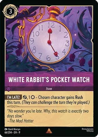 White Rabbit's Pocket Watch (9-066) (Cold Foil)