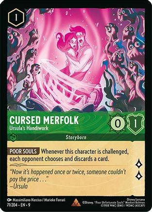 Cursed Merfolk - Ursula's Handiwork (9-071) (Cold Foil)