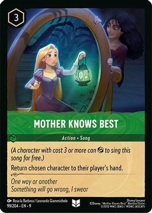 Mother Knows Best (9-099)