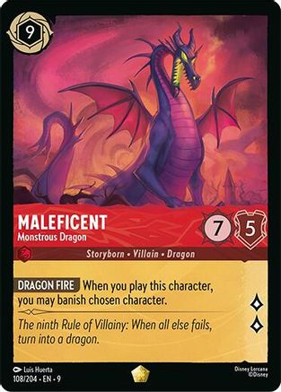 Maleficent - Monstrous Dragon (9-108) (Cold Foil)