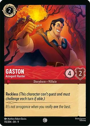 Gaston - Arrogant Hunter (9-115) (Cold Foil)