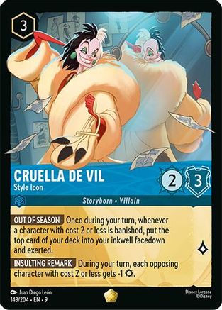 Cruella De Vil - Style Icon (9-143) (Cold Foil)