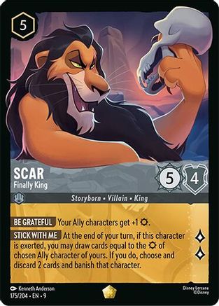 Scar - Finally King (9-175) (Cold Foil)