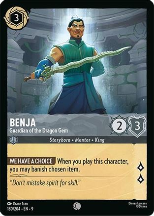 Benja - Guardian of the Dragon Gem (9-180) (Cold Foil)