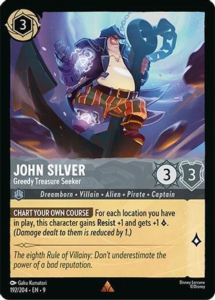 John Silver - Greedy Treasure Seeker (9-192) (Cold Foil)