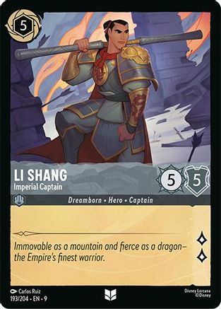 Li Shang - Imperial Captain (9-193) (Cold Foil)