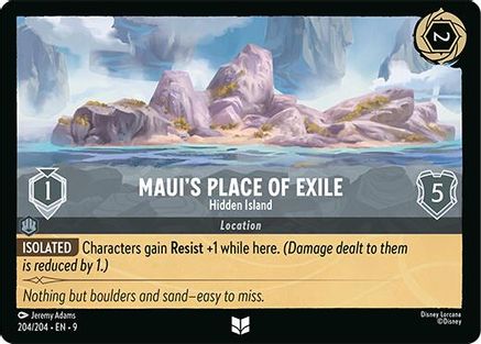 Maui's Place of Exile - Hidden Island (9-204) (Cold Foil)