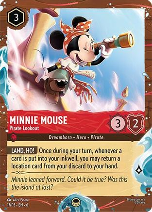 Minnie Mouse - Pirate Lookout (Disney Cruise Promo) (DLPC-017) (Holofoil)
