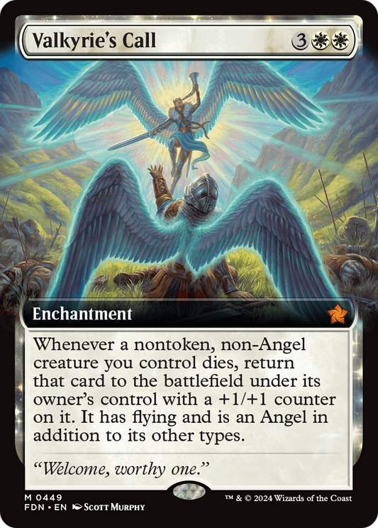 Valkyrie's Call (FDN-449) (Extended Art) (Foil)