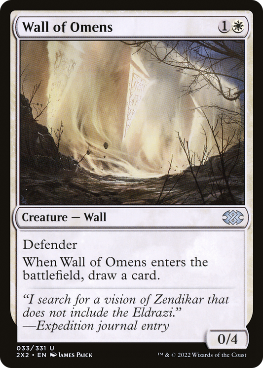 Wall of Omens (2X2-033) (Foil)
