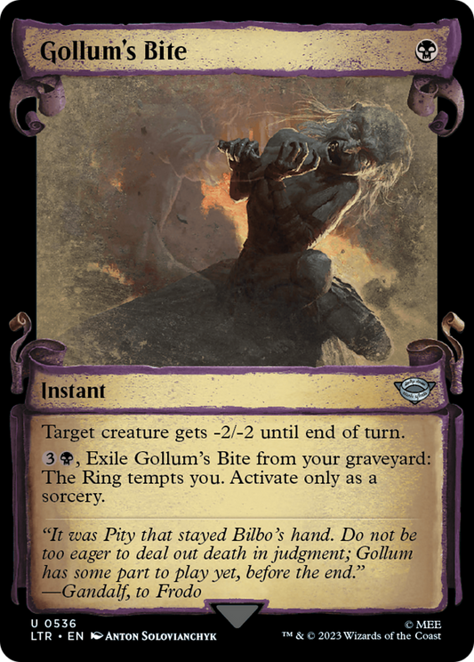 Gollum's Bite (LTR-536) (Showcase) (Scroll)