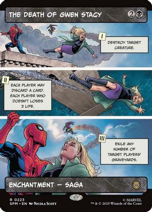 The Death of Gwen Stacy (Borderless) (SPM-223) (Foil)