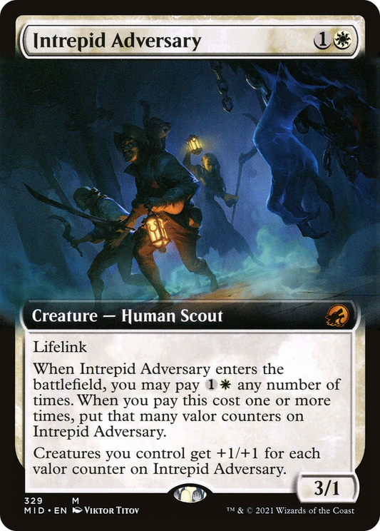 Intrepid Adversary (MID-329) (Extended Art) (Foil)