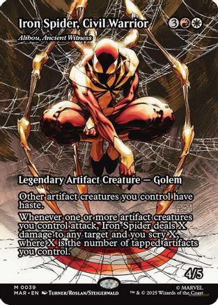 Iron Spider, Civil Warrior - Alibou, Ancient Witness (MAR-039) (Foil)