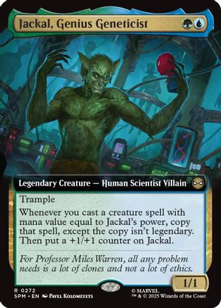 Jackal, Genius Geneticist (Extended Art) (SPM-272) (Foil)