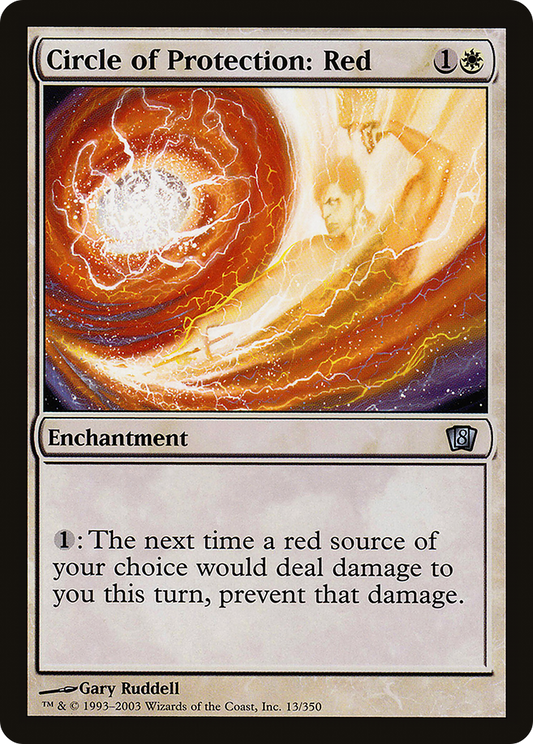 Circle of Protection: Red (8ED-13★) (Foil)