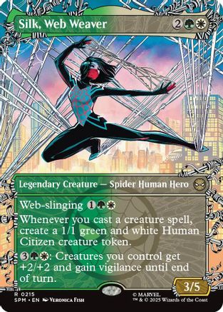 Silk, Web Weaver (Borderless) (SPM-215) (Foil)