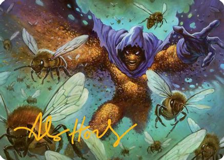 Swarm, Being of Bees Art Card (Gold-Stamped Signature) (AASPM-011)