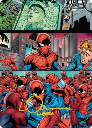 The Clone Saga Art Card (Gold-Stamped Signature) (AASPM-042)