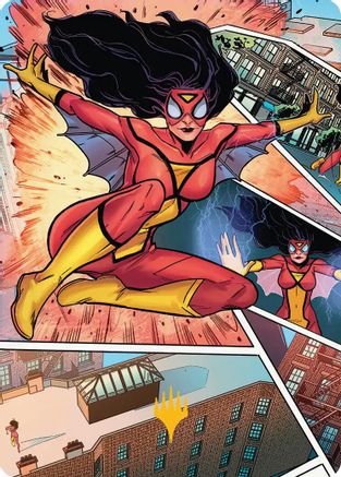 Spider-Woman, Stunning Savior Art Card (Gold-Stamped Planeswalker Symbol) (AASPM-051)