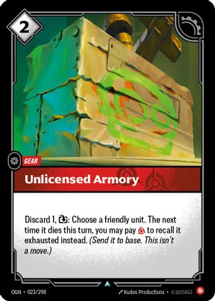 Unlicensed Armory (OGN-023) (Foil)