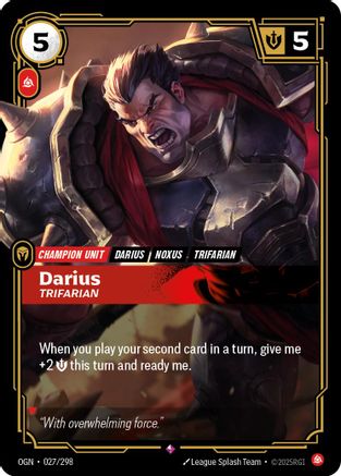 Darius - Trifarian (OGN-027) (Foil)