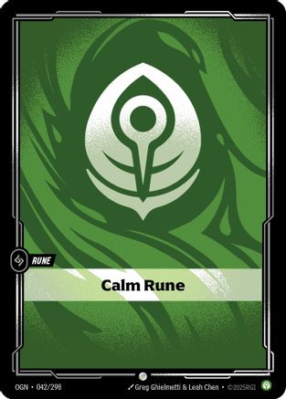 Calm Rune (OGN-042) (Foil)