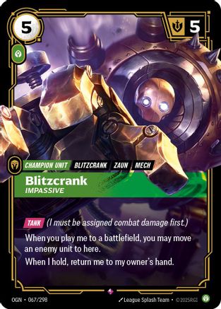 Blitzcrank - Impassive (OGN-067) (Foil)