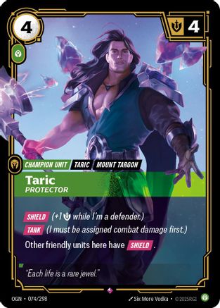 Taric - Protector (OGN-074) (Foil)