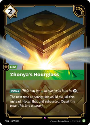 Zhonya's Hourglass (OGN-077) (Foil)