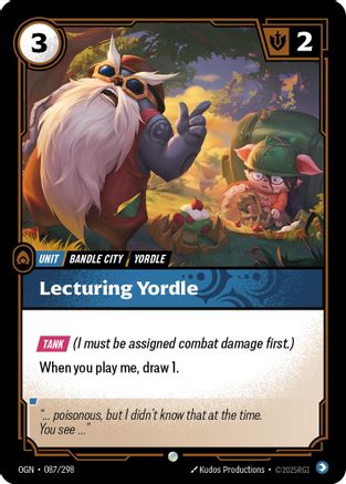 Lecturing Yordle (OGN-087) (Foil)