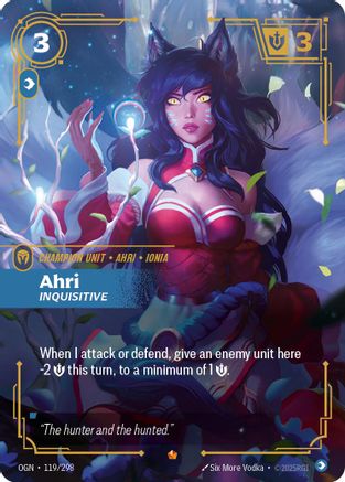 Ahri - Inquisitive (OGN-119) (Foil)