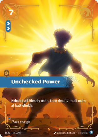 Unchecked Power (OGN-123) (Foil)