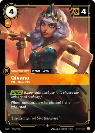 Qiyana - Victorious (OGN-155) (Foil)