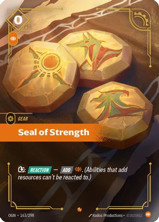 Seal of Strength (OGN-163) (Foil)