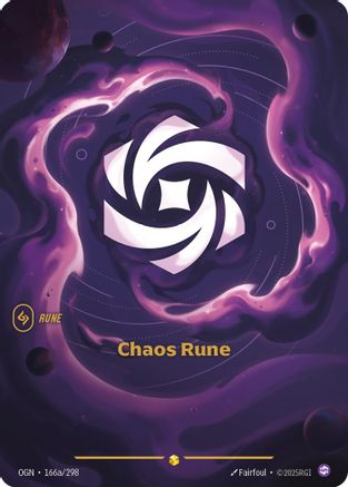 Chaos Rune (Alternate Art) (OGN-166a) (Foil)