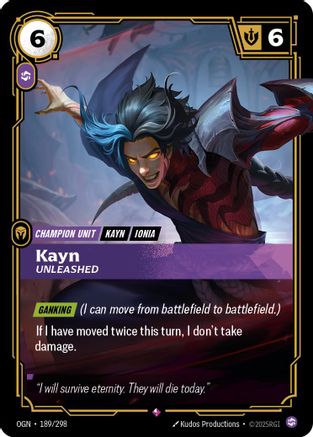 Kayn - Unleashed (OGN-189) (Foil)