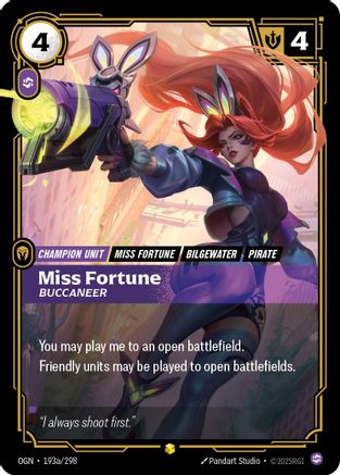 Miss Fortune - Buccaneer (Alternate Art) (OGN-193a) (Foil)