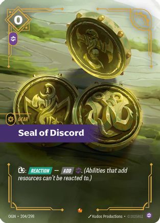 Seal of Discord (OGN-204) (Foil)