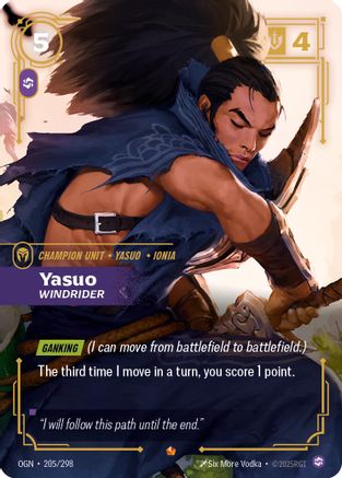 Yasuo - Windrider (OGN-205) (Foil)