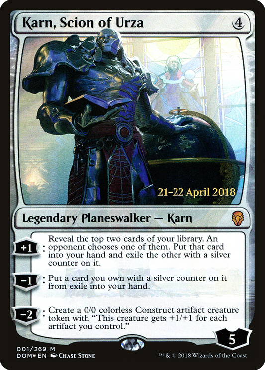 Karn, Scion of Urza (PRE-01S) (Foil)