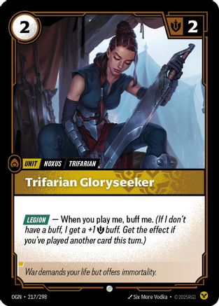 Trifarian Gloryseeker (OGN-217) (Foil)