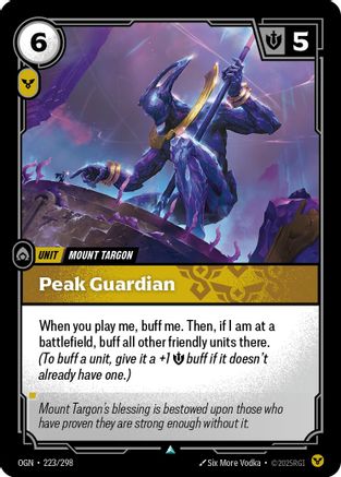 Peak Guardian (OGN-223) (Foil)