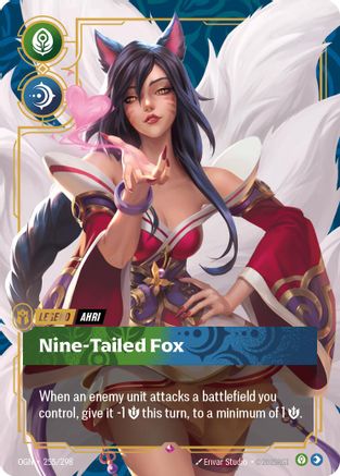 Ahri - Nine-Tailed Fox (OGN-255) (Foil)