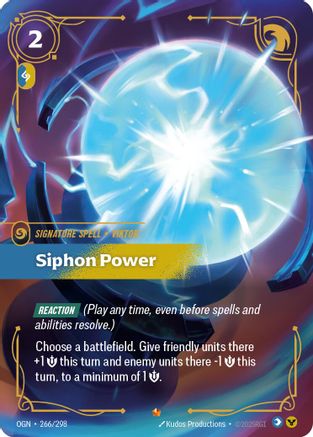 Siphon Power (OGN-266) (Foil)