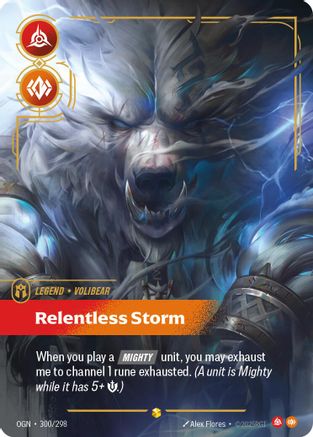Volibear - Relentless Storm (Showcase) (OGN-300) (Foil)