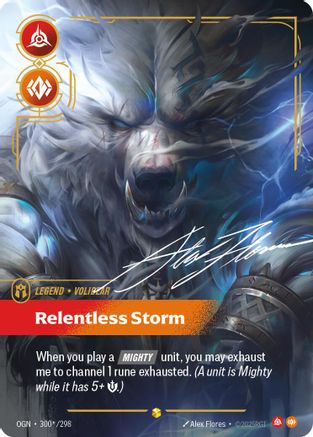 Volibear - Relentless Storm (Signature) (OGN-300*) (Foil)