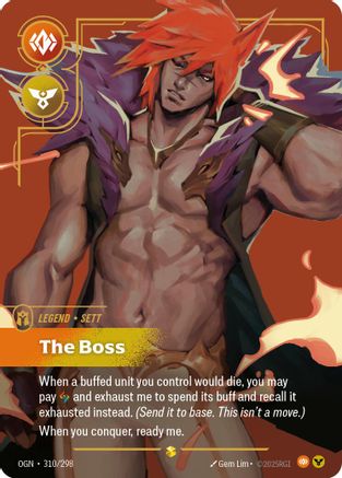 Sett - The Boss (Showcase) (OGN-310) (Foil)